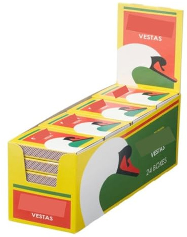 Vestas Safety Matches Multipack (24 Pack) Approx 1440 Match Sticks