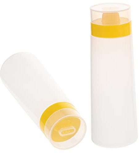 ABOOFAN 2St Saucenflasche auspressen kleine leere Squeeze-Flaschen kochen quetschen Senf Saucenspenderflaschen Ketchup-Dosierflaschen Salat Würze leere Flasche Sauce Flasche Soße Plastik