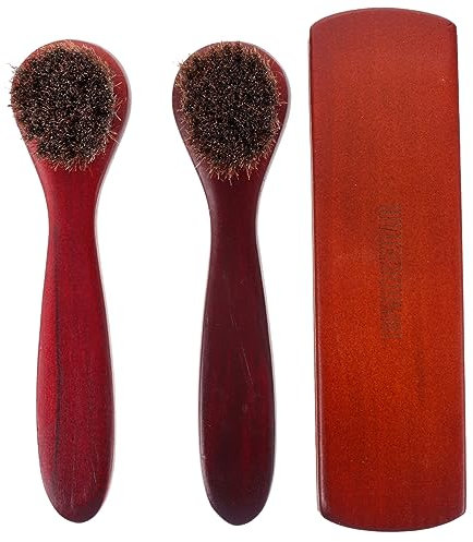 GALPADA 3stücke Teiliges Schuhpflege Rosshaarbürsten Pflegebürsten Für Schuhe Autositze Und Möbel Ergonomischer Holzgriff Für Vielseitigen Einsatz