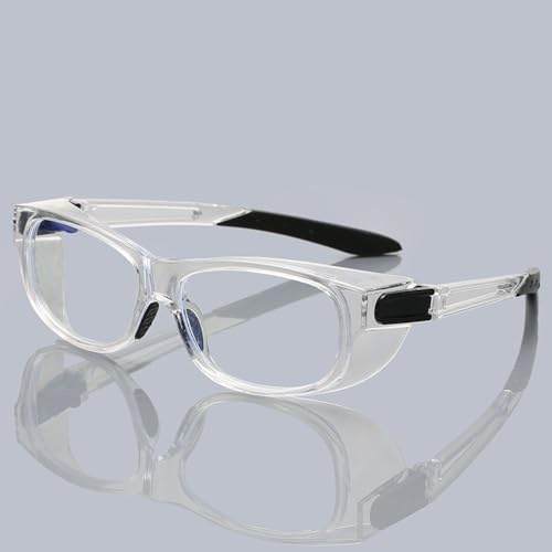AHUANGZ Gafas Protectoras De Seguridad Anti Luz Azul Gafas Coloridas UV400 A Prueba De Viento A Prueba De Polvo,Transparent Color