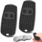 2pcs Garage Door Remote Control Fob, Two-Channel Radio Remote Control, 433.92 MHz Gate Fob, Electric Smart Gate Opener Compatible with CAM TOP432NA, TOP432EE, TOP432EV