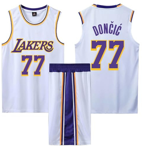 ABRTJCL Basketball-Spieltrikots für Herren/Jungen, 2er-Set Basketball Trainings Ärmellos Trikot und Hose, Kinder/Erwachsener Sleeveless Basketball Trikot