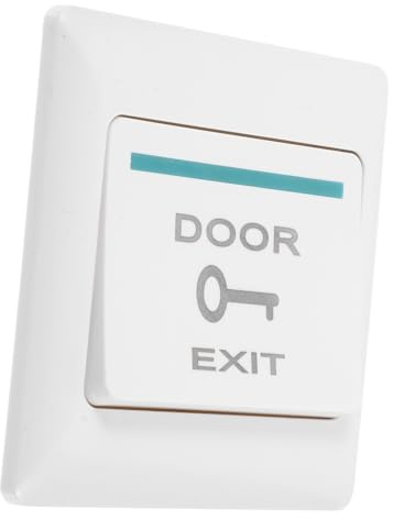 SOPOTUTU Panel de Interruptor para Puerta con Pulsador de Protectora Resistente y Flexible para Timbre de Pared Placa Duradera para Sistema de Control de Acceso Instalación Sencilla para