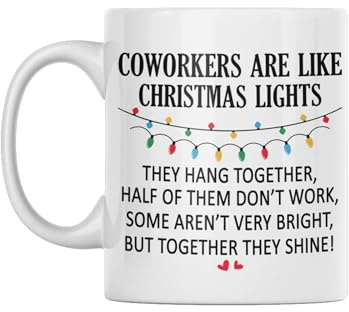 Ceramic Coffee Mug 11oz White Glossy - Christmas Gifts for Him, Early Christmas Presents, Funny Secret Santa Gifts for Women, Office Humour, Sarcastic Boss Mug, Novelty Coffee Cup Gift for Colleagues
