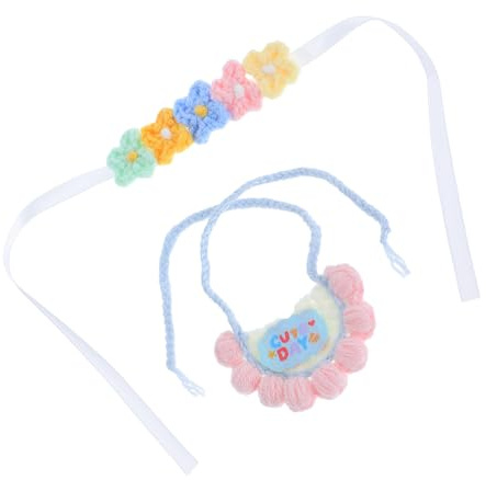 Hemobllo Bavaglino e Fascia per Bambole da Collezione Abito Riutilizzabile per Peluche Accessorio Decorativo per Bambole e Orsacchiotti di Peluche