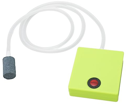 Yctze Mini-Aquarium-Sauerstoff-Luftpumpe – Tragbar, Leise und Starkes Luftvolumen für Aquarien – Ideal für Kleine und Mittelgroße Aquarien, Batteriebetriebene Sauerstoffpumpe