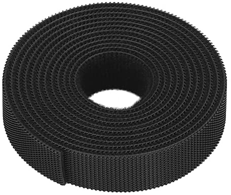 Kuuleyn Reusable Cable Ties, Adjustable Cord Straps Wire Organizer, Hook and Loop Cable Ties Multipurpose Reusable Fastening Nylon Tape for Wire Management (or)