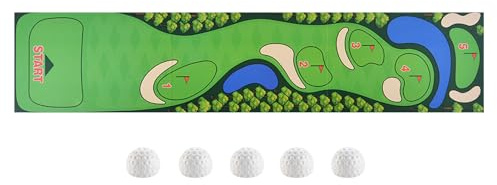 Tabletop-Golfspielset – Indoor-Familienspielset, interaktive Geschicklichkeitsherausforderung | Kreatives Eltern-Kind-Koordinations-Aktivitätsset, Multigame-Rollendes-Ziel-Sport-Geschicklichkeitsspiel