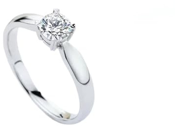Tolldek Trauringe Platin PT950 Echte Goldschmuck, Weiß 0.5ct Labor Erstellt Diamant Herz Verlobungsring Rundschliff, Solitärring Platin, Gr.56 (17.8)