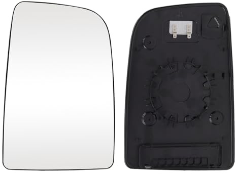 Mingke Spiegelglas Ersatz für Mercedes-Benz Sprinter 906 2006-2018 VW Crafter 2006-2016 Rechts,Beifahrerseite Beheizbar Außenspiegel Glas mit Trägerplatte (Oben Rechts)