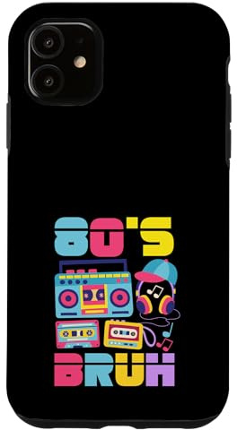 Vintage Retour aux années 80 Retro Boombox 80's Bruh Coque pour iPhone 11