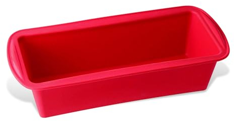 Dr. Oetker Stampo per Plumcake Ø25 cm, in Silicone, Linea Flexxibel, Colore - Rosso Acceso