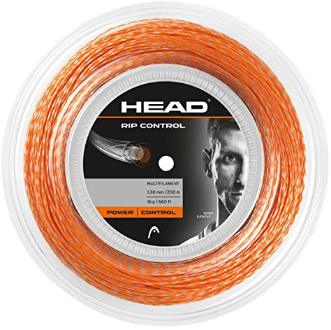 HEAD Rip Control Rolle Tennis-Saite, Orange, 1.30 Mm / 16 g