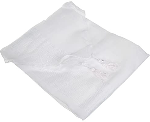 Douceur d'Intérieur, Paire de Voilages à Passants (2 x 60 x 120 cm) Salina Blanc, Voile Sablé