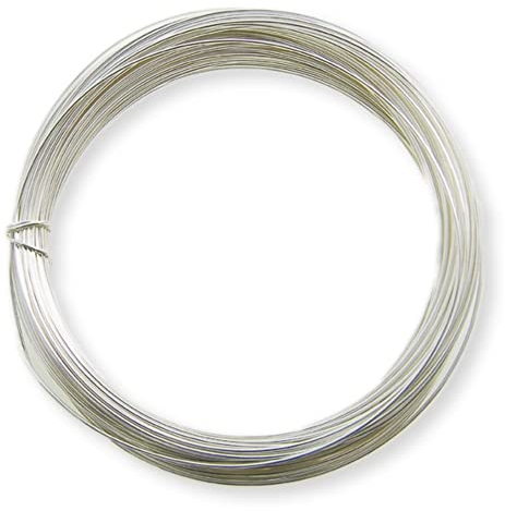 0.5mm (24 Gauge) x 15m Silver Plated Non-Tarnish Craft Wire for Jewellery, Wire Wrapping, Sculpting, Hobby Craft, Wire Modelling