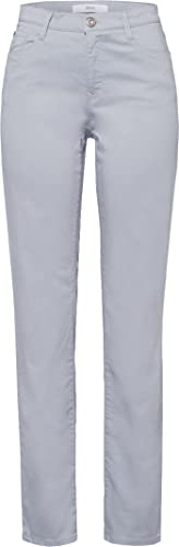 BRAX Damen Style Carola 5-pocket-broek van hoogwaardig katoen-satijn Hose, Grey Melange, 32W / 32L EU