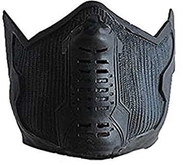 Cosplaypark Bucky Barnes Maske Cosplay Gesichtsmaske Schwarz Mundschutzmask für Erwachsene (schwarz)