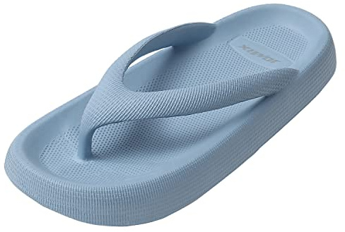 JOMIX Chanclas de Dedo Plataforma para Mujer - Sandalias Verano Piscina Mar Baño Ducha Zapatillas Casa Goma EVA Suela Gruesa
