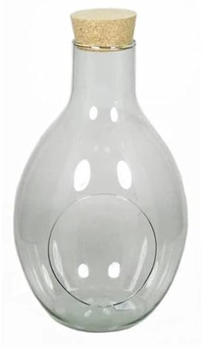 Garden Center shop by VM TERRARIO Cristal con Tapa DE Corcho 18X31CM
