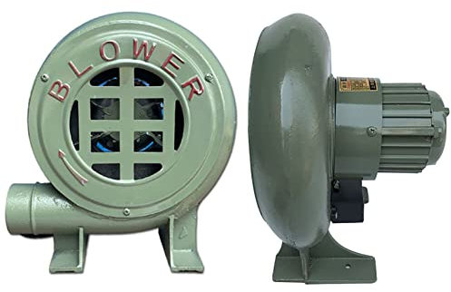 Soplador de forja for barbacoa, soplador de herrero eléctrico de 220 V, soplador centrífugo de hierro fundido, ventilador de barbacoa eléctrico de velocidad ajustable, con conducto de extensión, 150 W