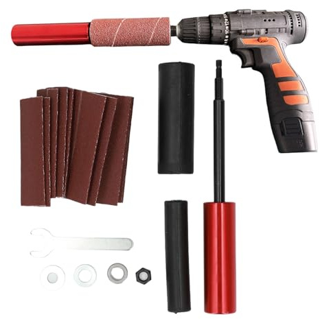 Spindelschleifer-Adapter, Schleiftrommel-Adapter, Bohrer-Schleifdorn-Kit aus Aluminiumlegierung für Holz und Metall, mit Universalgröße, für