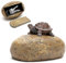 Escondite para Llaves de Exterior, Piedra con Compartimento Secreto, Falsa que Se Siente y Parece Real, Caja Fuerte para Llaves (Tortuga)