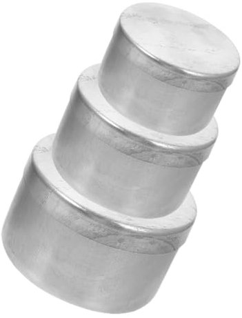 BESTonZON 3pièces Coupelles De Pesée Aluminium Avec Couvercles Pour Échantillons De Sol Récipients Métalliques Ronds Vides Pour Laboratoire