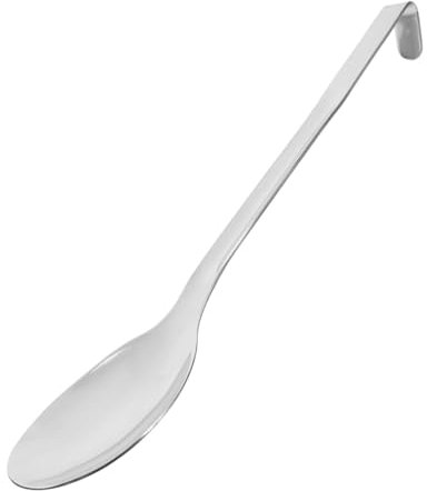 MAGICLULU Cuchara Para Servir Grande De Acero Inoxidable Gancho, Mango Largo, Multifuncional, Resistente Al Calor, Para Buffet y Banquetes, Utensilio Práctico Para Cocinas Profesionales y Domésticas