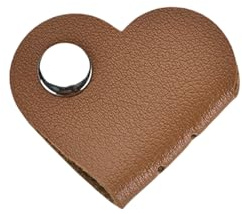 LIUZIKUN Organizzatore di Cavi in Pelle PU a Forma di Cuore, avvolgicavo per Cavi, per Cuffie e Auricolari