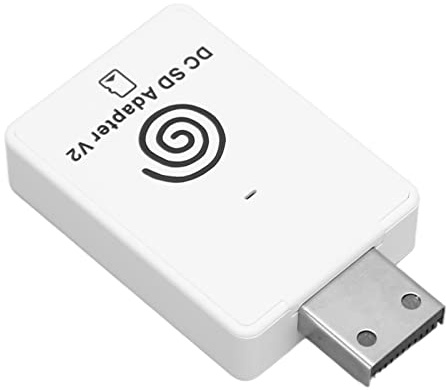 Eminchu Adaptateur de Lecteur de Carte Mémoire Dreamcast, Lecteur de Carte de Stockage Professionnel Plug and Play pour V4.0 – Large compatibilité, Matériau ABS