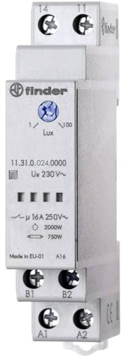Finder Dämmerungsschalter 1-100Lux 16A 250VAC 11.31.0.024.0000 Automatischer Schalter für Elektroinstallation