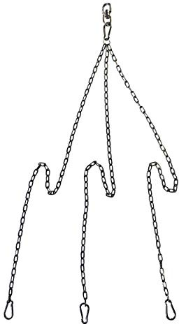 VEIKIN DESIGN Edelstahl Kettensatz für Grillrost, Kette Schwenkgrill, Kettenkit, Grillkette, V4A Profi-Qualität ! (90-100 cm/inkl. Seilwirbel)