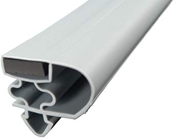 Junta magnética de perfil grande E, 2000 mm, incluye cinta magnética, color: gris (junta para nevera)