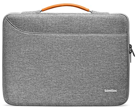 tomtoc 360° Tasche Hülle für Neu 15-Zoll MacBook Air M4/A3241 M3/A3114 M2/A2941 2025-2023, 15-Zoll Microsoft Surface Laptop Copilot+ PC, 15 Surface Laptop 6, Wasserabweisend Laptoptasche Laptophülle