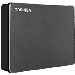 Toshiba Canvio Gaming 4TB Portable External Hard Drive USB 3.0, Black for PlayStation, Xbox, PC & Mac - HDTX140XK3CA