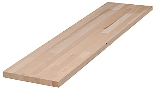 FORESTEA Tablette hêtre Massif lamellé collé abouté 1200 x 400 x 18 mm - FSC 100%