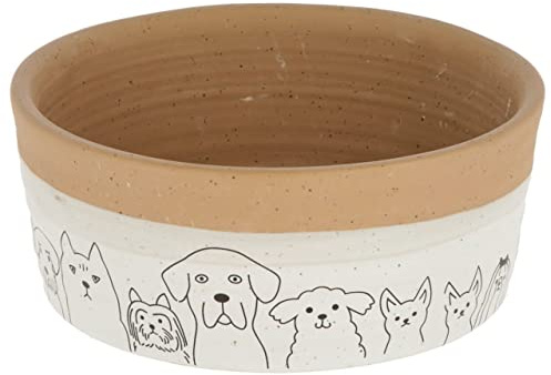 Kerbl Keramiknapf Hungry mit Motiv, Hundenapf Katzennapf Fressnapf 1750 ml