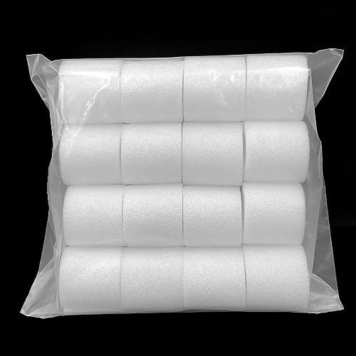 LICQIC Eyelet Curtain Spacers, 16 Pcs 4.8 cm Length Divider Foam Spacers, Perfect Pleats for Poles up to 35 mm Eyelet Curtains