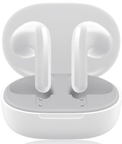 WEDETIAN Mi Buds 4 Lite, Bluetooth 5.3 Kopfhörer In Ear, AI-Geräuschunterdrückung, Bis zu 20 Stunden Akku, Kabelloses Aufladen, dynamischer Treiber 12 mm, wasserdicht IP54