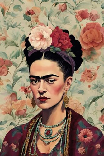 Premium Notizbuch Rose el Rose Frida Kahlo Collektion A5 15,24 x 22,86 cm 156 linierte Seiten