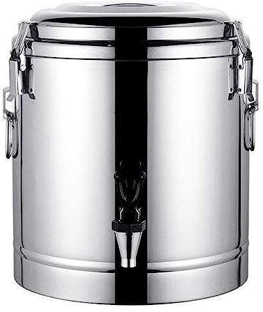 ANSNOW Dispensador de Agua Caliente de Acero Inoxidable 304 Aislado para Té, Termo de Té, Cubo de Hielo, Calentadores de Bebidas, Dispensador de Bebidas, Urna para Café, Leche/-/10L