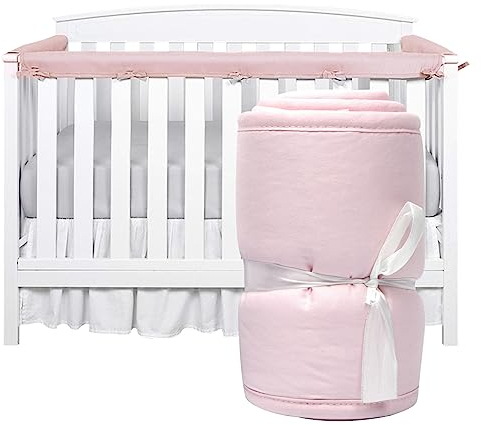 nestchen babybett umrandung, 3 Stück bettumrandung babybett Deckschutzschutz für das Kauen von Kinderkranken Nächte Schützenpolsterpolsterpolsterpolstere Wickel für Seitenschienen für Seitenschienen