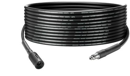 YUET 5M Extension Hose for Bosch Pressure Washer AQT Series High Pressure Washers EasyAquatak UniversalAquatak, Click Plug Quick Connect SDS Fittings, Water Clean Pipe Replacement