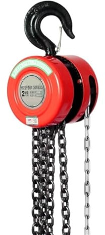 Polipasto de cadena invertida, 2 toneladas 1 tonelada 3 toneladas 5 toneladas Grúa de polipasto de hierro pequeña, grúa doméstica YIJIAN (color: mejorado 3 toneladas 5,6 m) (básico 2 toneladas 4,5 m)