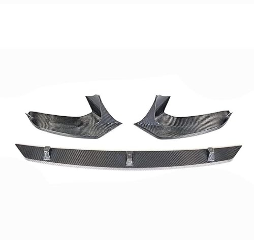 REMAZ Auto Frontspoiler für BMW 5 Series G30 G31 G38 520i 530i 540i M-Sport 2017-2019, Kohlefaser Frontstoßstange Splitter Lip Body Kit Splitter Antikollision Auto Zubehör