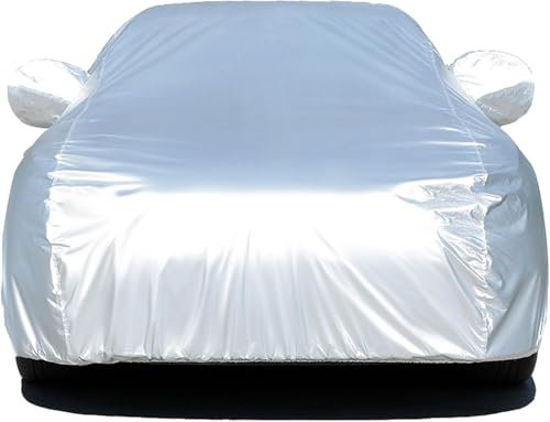 ZanLIn Autoabdeckung für VW Polo (2019-2022), Autoabdeckung Vollgarage Wasserdicht UV-Schutz Auto Abdeckplane Abdeckung,A/Silver