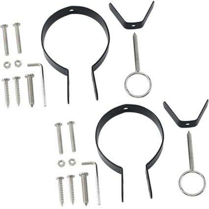 Cabilock Ham Stand Accessories Set with Fixing Holders for Spanish and Italian Ham Rack Parts for Home Use 2 Sets