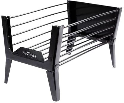 Fogonero FP Grande | Fogonero enlozado con chapa y varillas | Resistente y funcional | Ideal para asados y barbacoas | 40x26,3x25,3 cm