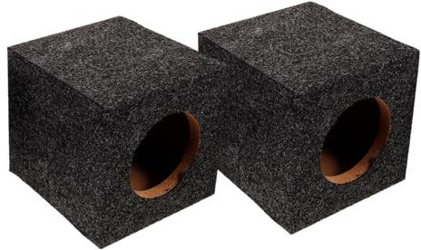 Gadpiparty Boîte De Haut-Parleur avec Revêtement De Moquette Et Design Scellé De Caissons De Basses pour Remplacement DIY Et Amélioration Audio Voiture