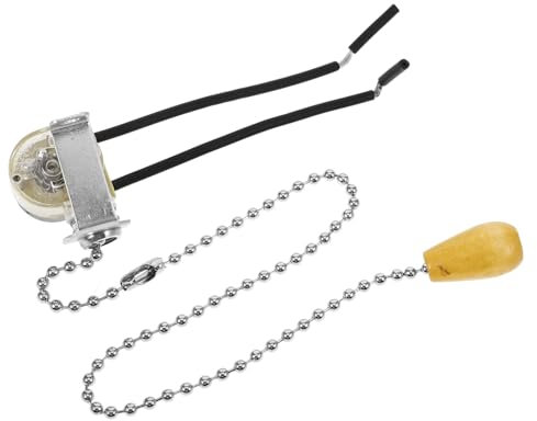 FOYTOKI Interruptor De Luz Con Cadena Tirador Silencioso Para Lámparas Techo Accesorio Duradero y Práctico Para Baño y Hogar Repuesto Fácil De Instalar Para Lámparas Colgantes Pared